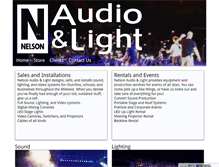 Tablet Screenshot of nelsonaudio.com